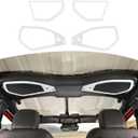 for 2024 Jeep JL A Pillar Top Roof Speaker Trim Cover Fit for Jeep Wrangler JL JLU Gladiator JT 2024 Up White Interior Accessories 4pcs