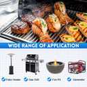 GasSaf 6FT 3/8" ID Natural Gas Hose, Natural Gas Grill Hose with Quick Connect Fitting Suitable for Weber Grills, Blackstone Griddles, Generator, Patio Heater - CSA Certified