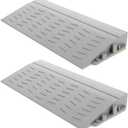 Cabilock Robot Vacuum Threshold Ramp Mat 8.27 Inch Non-Slip Doorway Ramp for Home Use Enhances Sweeping Robot Hill Climbing and Wheelchair Scooter Transition (Gray)