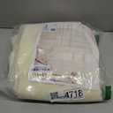 Dreaming Casa Solid Sheer Curtains 96 Inches Long Ivory Rod Pocket Voile Draperies for Bedroom Living Room, 2 Panels, Each 100" W x 96" L