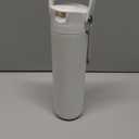 Elemental 24oz Insulated Water Bottle with Straw - 100% Leak-Proof Stainless Steel Core Water Bottles for Travel, Sports and Gym - Double Wall Insulation & BPA Free - White