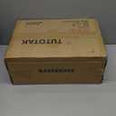 TUTOTAK Narrow Bookshelf, 8-Tier Bookcase, Spine Book Shelf for Small Space, Corner Standing Shelf for Living Room, Office, Study, Entryway, Black BS06BK008