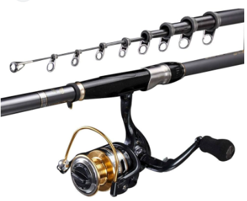 Fishing Gear Set Fishing Rod,Spinning Telescopic Portable Combos Hand Sea Dual-use Ultra Light Super Hard Travel Carbon Reel Set Best Gift