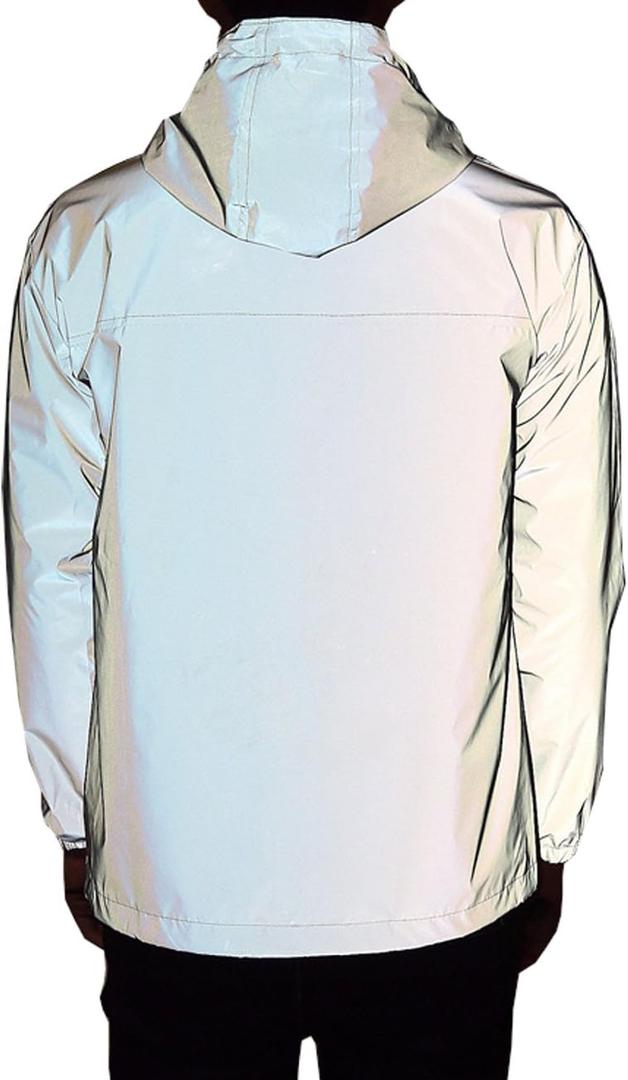 Women's Fully Reflective Jacket Cycling Jacket (Large, Grey)