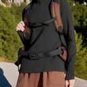 UPF 50+ Hiking Shirt for Women - 1/4 Zip Long Sleeve Sun Protection Top Lightweight & Quick Dry for Trail Running (M)