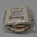 K1tpde Coffee Baby Shower Tableware - 96PCS A Baby Is Brewing Theme Party Tableware Set Included Paper Plates Napkins and Forks, Baby In Bloom Birthday Decoration for Pregnancy Party Supplies,24 guest