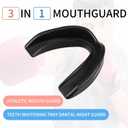 Kathfly 50 Pcs Football Mouth Guards Bulk Sports Mouth Pieces Protection Silicone Athletic Braces Football Accessories Teeth Armor Adult Teenager Teeth Armor for Boxing Basketball Hockey