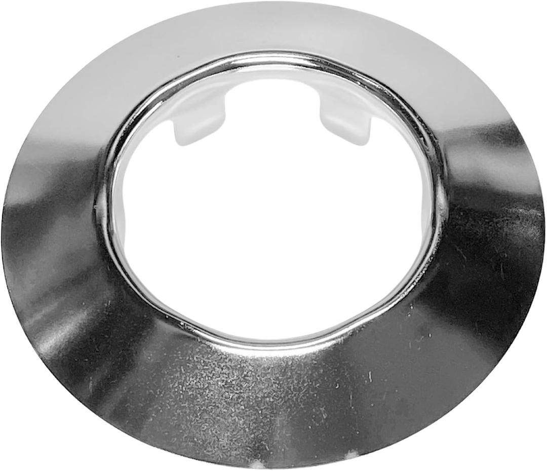 Adjustable Fire Sprinkler Escutcheon Skirt, SHORT TAPER Escutcheon Pendant Skirt Chrome Plated, Works with Standard 401 Style Cup, Short Cup, and Retrofit 2 Piece Cup, Fire Sprinkler Skirt - 12 PK