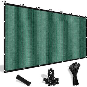Shade&Beyond 90% Sun Shade Cloth with Grommets, 10' X 16' Pergola Shade Cover Canopy, Mesh Tarp Sun Screens for Patio, Outdoor, Garden, Backyard, Green
