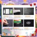 2 x Christmas & Halloween Static Window Clings Set (20x30cm & 35x28cm),8-10 Designs/Pack, Removable Decals for Glass (Christmas Cozy Whimsical, Polyvinyl Chloride, Large)