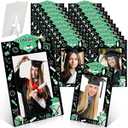 Anglechic 24 Pcs Graduation Photo Frames 4x6 Bulk Class of 2026 Congrats Paper Picture Frame with Stand DIY Crafts Photo Frame Display for 2026 Grad High School Party Favors (Black and Sage Green)
