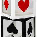 4 Pcs Large Casino Dice Favor Boxes 12 x 12 x 12 Inch Casino Theme Party Decorations Vegas Jumbo Giant Dice Centerpieces Graduation Prom Birthday Party Supply