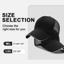 24Pack Baseball Cap Blank Trucker Hats Bulk Wholesale Hats Adjustable Plain for Men Women (Black)