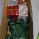 Dual Color Change&Remote Control 24 Inch/2FT Tabletop Christmas Tree with Lights Timer, 20 Warm White&Colored Lights 8 Modes 27 Orantments Star Boxes Mini Small Christmas Tree Xmas Home Party Decor (Green)