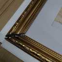 Americanflat 11x14 Picture Frame with Shatter-Resistant Glass - Use as 8x10 Frame with Mat or Display 11x14 Photo Without Mat - Ornate Picture Frames for Wall Display - Gold