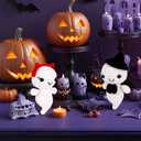 2 x Crochet Starter Kit for Beginners, Crochet Starter Kit with Step-by-Step Video Tutorials,Crochet Kits for Adults Kids,2 Pack Halloween Ghosts (40%+ Yarn)