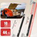 Vepagoo Gas Struts 15 Inch 10Lb/44N Shock with Brackets, RV Bed Storage Door Lift Kit, Heavy Lid Duty Springs (Fit 8lb-11lb Lid), 2pcs (1pair)