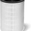 Air Purifier Replacement Filter, Fits Kokofit KJ510B Air Purifier, 3-in-1 Pre-Filter, H13 True HEPA Filter, Particle and Activated Carbon, White