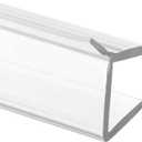 Prime-Line M 6268 Frameless Shower Door Bottom Seal for 1/2 in. Thick Glass Doors, Single Flap, 36 in., Clear Vinyl (Single Pack)