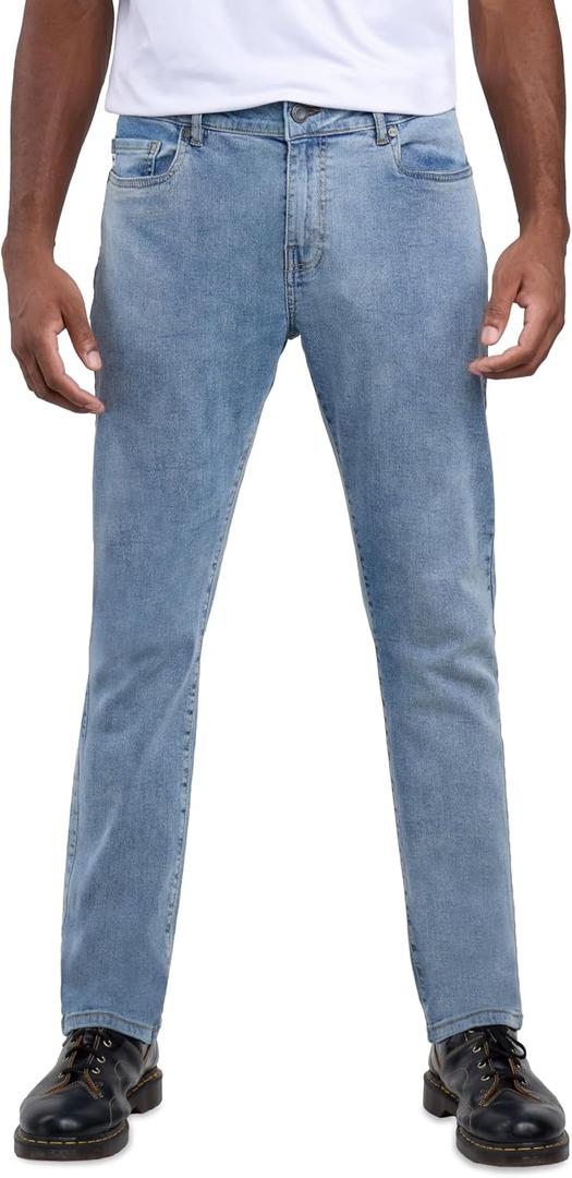 Men's Soft Slim Fit Stretch Cotton Denim Jeans Pants, 33Wx32L