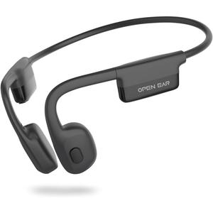 SANOTO Bone Conduction Headphones Bluetooth 5.3,Open Ear Headphones with Dual-Microphone Noise Reduction,8H Long Battery Life,IPX6 Waterproof Sports Headphones for Working, Cycling, Training (Black)