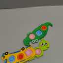 3PC Fidget Popper Sensory Toys Airplane Travel Activities for Toddlers Goodie Bags Pop It Fidget Toys for 12+ Month Babies 1 2 3 Year Old Girls Boys Valentine Gift Easter Basket Stuffer Gift