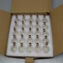 Newhouse Lighting 25 Pack LED Clear G40 Globe Light Bulbs for Outdoor String Lights Fits E12 and C7 Base 1.5 Inch Light Bulbs G40 Replacement Bulbs for Patio Lights (G40LED25)