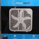 Genesis 20" Box Fan, 3 Settings, Max Cooling Technology, Carry Handle, White (G20BOX-WHT)