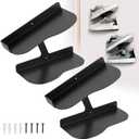 Floating Shoe Shelves Wall Mount, Sneaker Wall Display Shelf, Metals, Black H-Shape Design, Suitable for Use at Home and Collection Shops (2 Pcs)