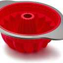 Boxiki Kitchen Premium Non-Stick Silicone Pound Cake Pan  Heavy-Duty Steel Frame, BPA & PFOA Free  Durable Fluted Cake Pan, Moldes para Gelatinas, Pasteles, Flan  No Warping, No Shape Loss