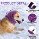 2 Pcs Dog Calming Ear Muffs with Adjustable Fit - Noise Canceling Ear Protector for Bath/Grooming/Thunder Anxiety Relief, Soft Breathable Hoodie (L)