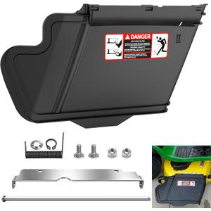 TCA16388 Discharge Chute Kit for Jo-hn Deere Lawn Tractors X300, X304, X320, Z355R, Z375R, GT225, GT235, GT235E, Replaces TCA16387 AM128245 M136526 - Complete Replacement Parts with Retaining Clip