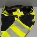 Men's High Visibility Work Pants Reflective Safety Pants Waterproof Stretchy Ripstop Cargo Pants Outdoor, XL, Yellow