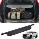 ZXMOTO Cargo Cover Compatible with Honda CRV 2023 2024 2025 with Carbon Fiber Texture Retractable Type Retractable Rear Trunk Security Cover Shielding Shade Accessories