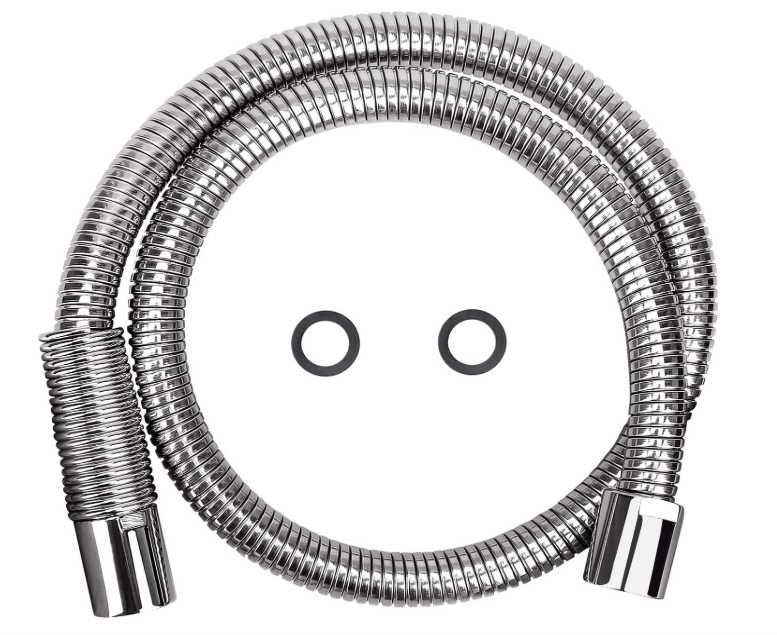 COOLWEST Flexible Metal Stainless Steel Hose 44 Inch for All Commercial PreRinse Kitchen Sink Faucets Flexible Hose Replacement (111CM 44")