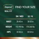 Depend Real Fit Incontinence Underwear for Men, Disposable, Maximum Absorbency, Small/Medium, Grey, 22 Count, Packaging May Vary