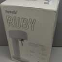 Mysoda Ruby 2 Carbonated Water Machine - Silent and Long-Lasting Aluminium Soda Maker with 1L Water Bottle - Without CO2 Cylinder - White