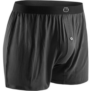 Viscose from Bamboo Mens Boxers for Men Underwear Shorts - Soft Loose Comfortable Breathable (Dark Black, XL)