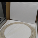 Round Mirror 24 Inch Braided Knot Bohemian Farmhouse Decorative Mirror for Wall Decor Hanging Mirror