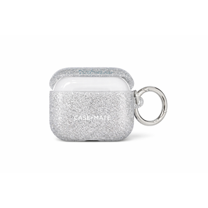 Case-Mate Protective AirPod Pro Case Cover, Soft Silicone Cover with Keychain Ring for Men and Women, Compatible with Apple AirPods Pro, Front LED Visible - Twinkle Stardust