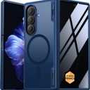 MOBOSI Magnetic for Z Fold 7 Case with Privacy Screen Protector, Samsung Galaxy Z Fold7 Cover[Compatible with Magsafe & Full Body Hinge Protection] Shockproof Phone Cases for zfold 7, Blue