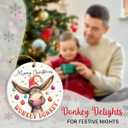 2 x Donkey Christmas Ornament 2025 - Funny Donkey Ornaments for Christmas Tree, Farm Animals Ornament, Donkey Ornament for Animal Lovers, Gift for Boys, Girls, Neighbors and Friends