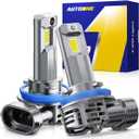 AUTOONE 2026 Upgraded H11 Headlight Bulbs, 1200% Bright 60000 Lumens H8 H9 Bulbs