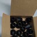 16PCS Extra Small Chair Leg Floor Protectors, Chair Leg Protector for Hardwood Floors, Metal Bar Stool Floor Protectors Chair Leg Caps, Round Felt Furniture Pads Chair Sliders (Black, Fit 0.55"-0.75")