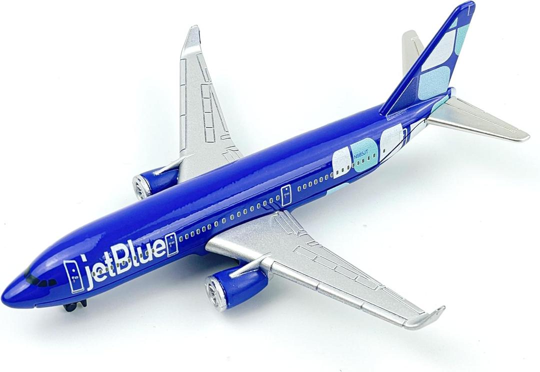 AVIAMUSE Jetblue Model Airplane, Single Plane Die-cast Model Planes Aircraft Suitable for Collection & Christmas, Birthday Gifts