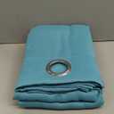 ChrisDowa Blackout Curtains 63 inches Long for Bedroom - 2 Panels Set Grommet Thermal Insulated Room Darkening Curtains for Living Room (Aqua, 42 x 63 Inch)