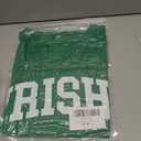 Women's St. Patrick's Day Sweatshirts Long Sleeve Crop Cute Shamrock Clover V Neck Shirts Graphic Top(Green, XL)