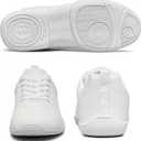 Girls White Cheerleading Shoes Lightweight Competition Tennis Shoes Women Hip Hop Gymnastics Dance Sneakers (9.5 Toddler)