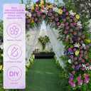 INQCMY Artificial Flowers 12pcs Ball Chrysanthemums for Weddings Silk with Stemsdiy Champagne Bouquets Indoor and Outdoor Decoration Kitchen Table Decor (Deep Purple)