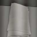 NICETOWN White Faux Linen Kitchen Curtains 36 inches Long, Rod Pockets & Back Tab Semi Sheer Privacy with Light Filtering Short Window Drapes for Cafe/Kids Room, W42 x L36, 2 Panels